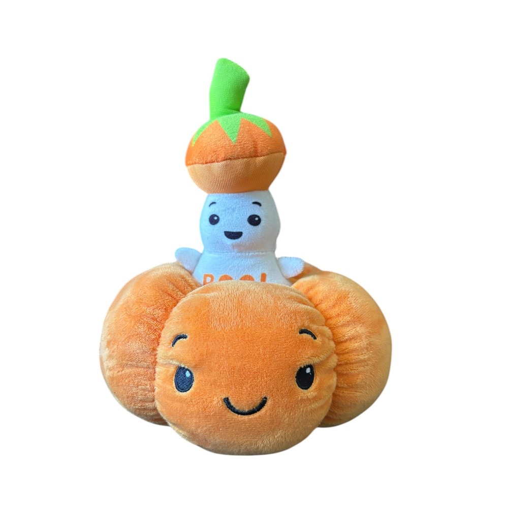 American Greetings Halloween Pumpkin Ghost Pop Up Plush BOO‎ Jack O Lantern Toy